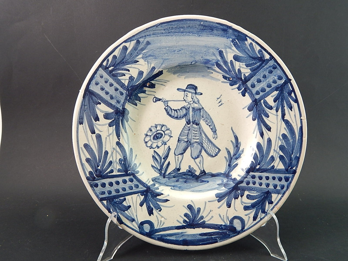 ARTE POVERA PIATTO CERAMICA SPAGNOLA CATALANA GUIVERNAU PRIMA META' 900 #2011