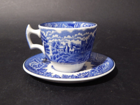 ANTICA TAZZA CERAMICA POTTERY ENOCH WOOD&SONS DECORO ENGLISH SCENERY