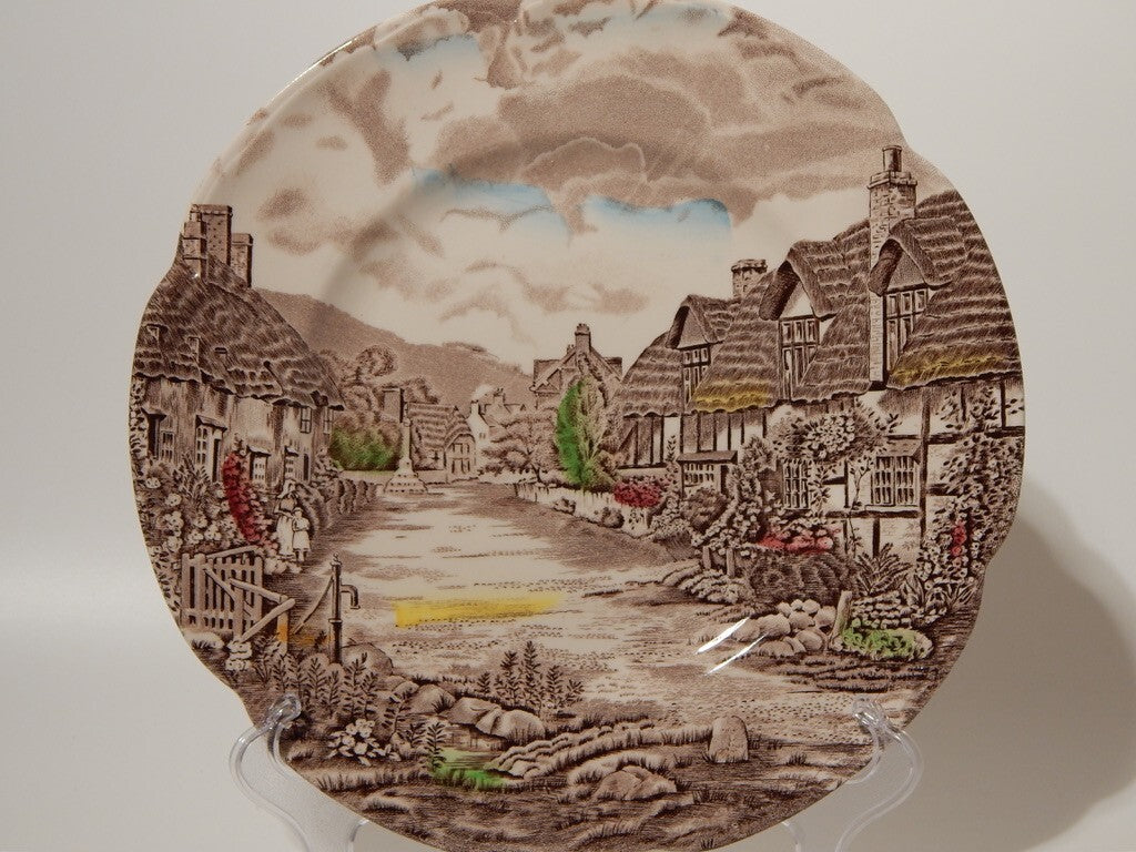 ANTICO SERVIZIO 12 PIATTI SEMI PORCELLANA JOHNSON BROS OLDE ENGLISH COUNTRYSIDE