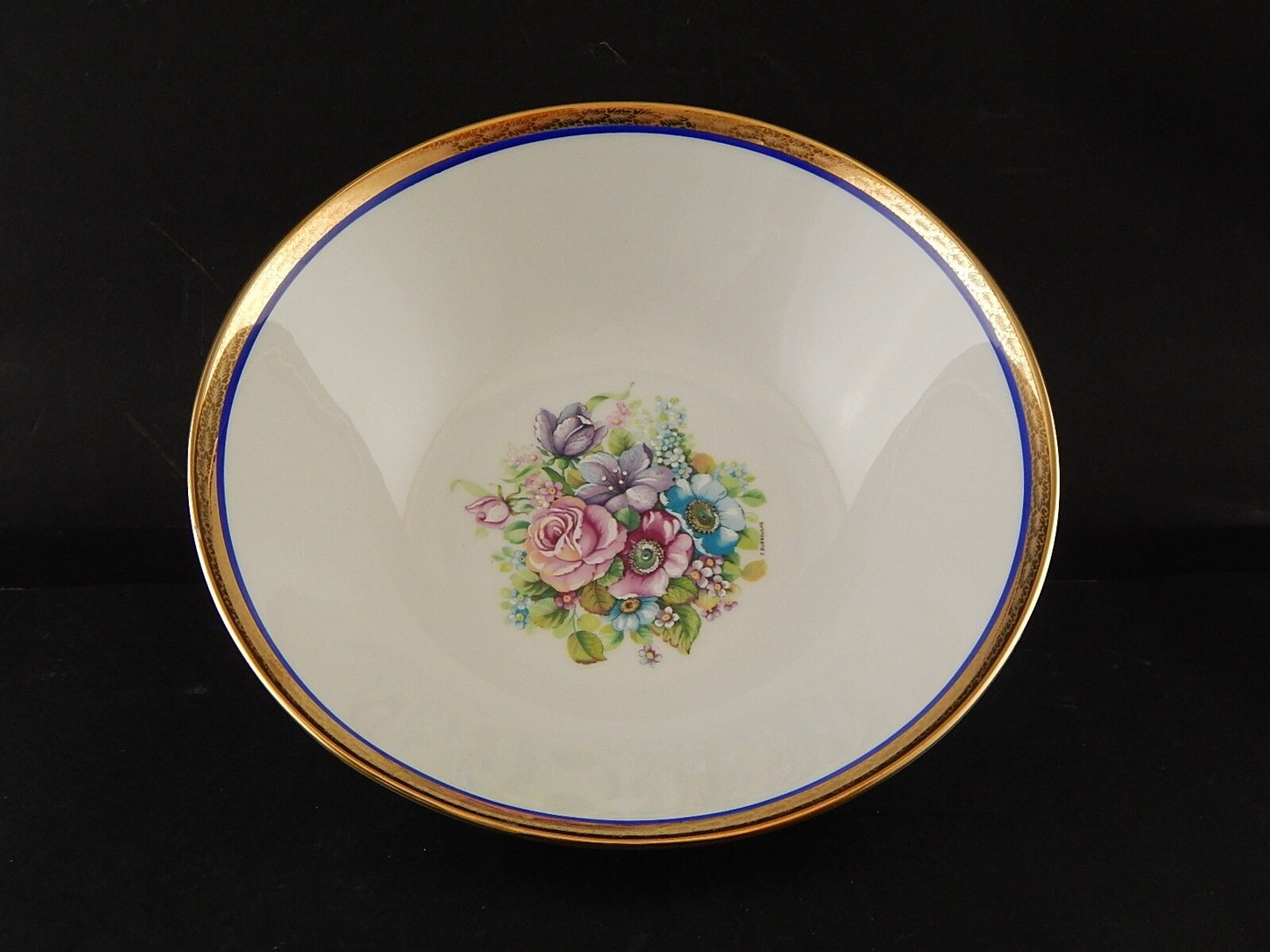 ANTICA INSALATIERA FRUTTIERA PORCELLANA HUTSCHENREUTHER BAVARIA DECORO LIMOGES