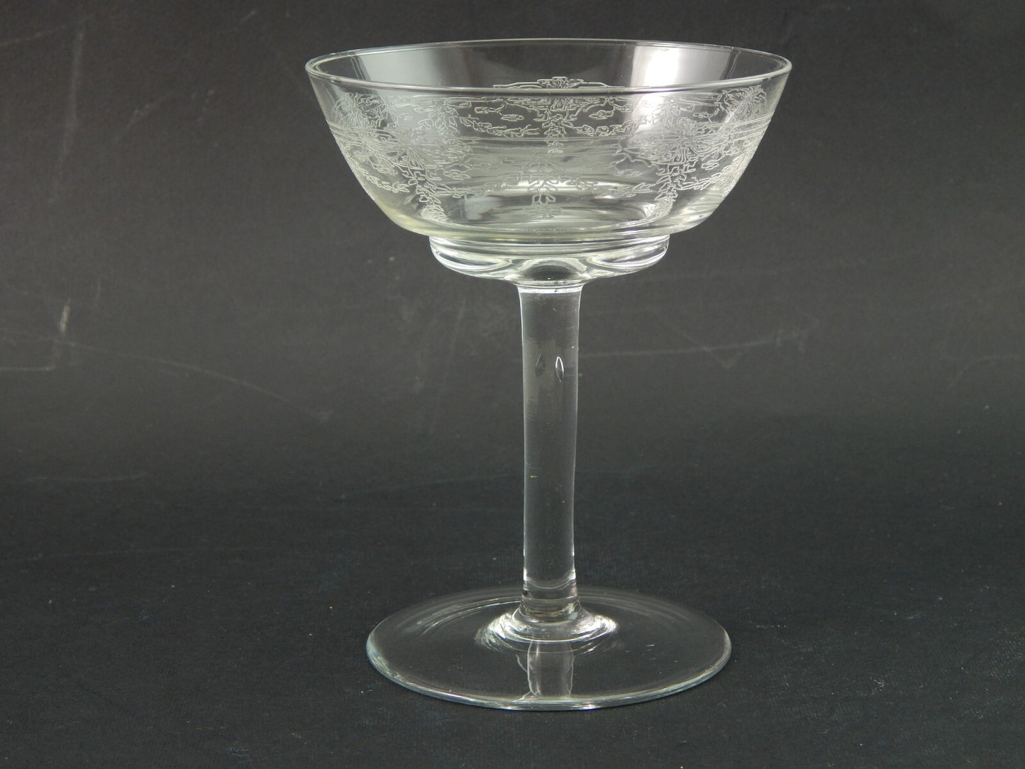 ANTICO LIBERTY SERVIZIO 20 CALICI VETRO SOFFIATO CRISTALLERIA VAL D'ELSA