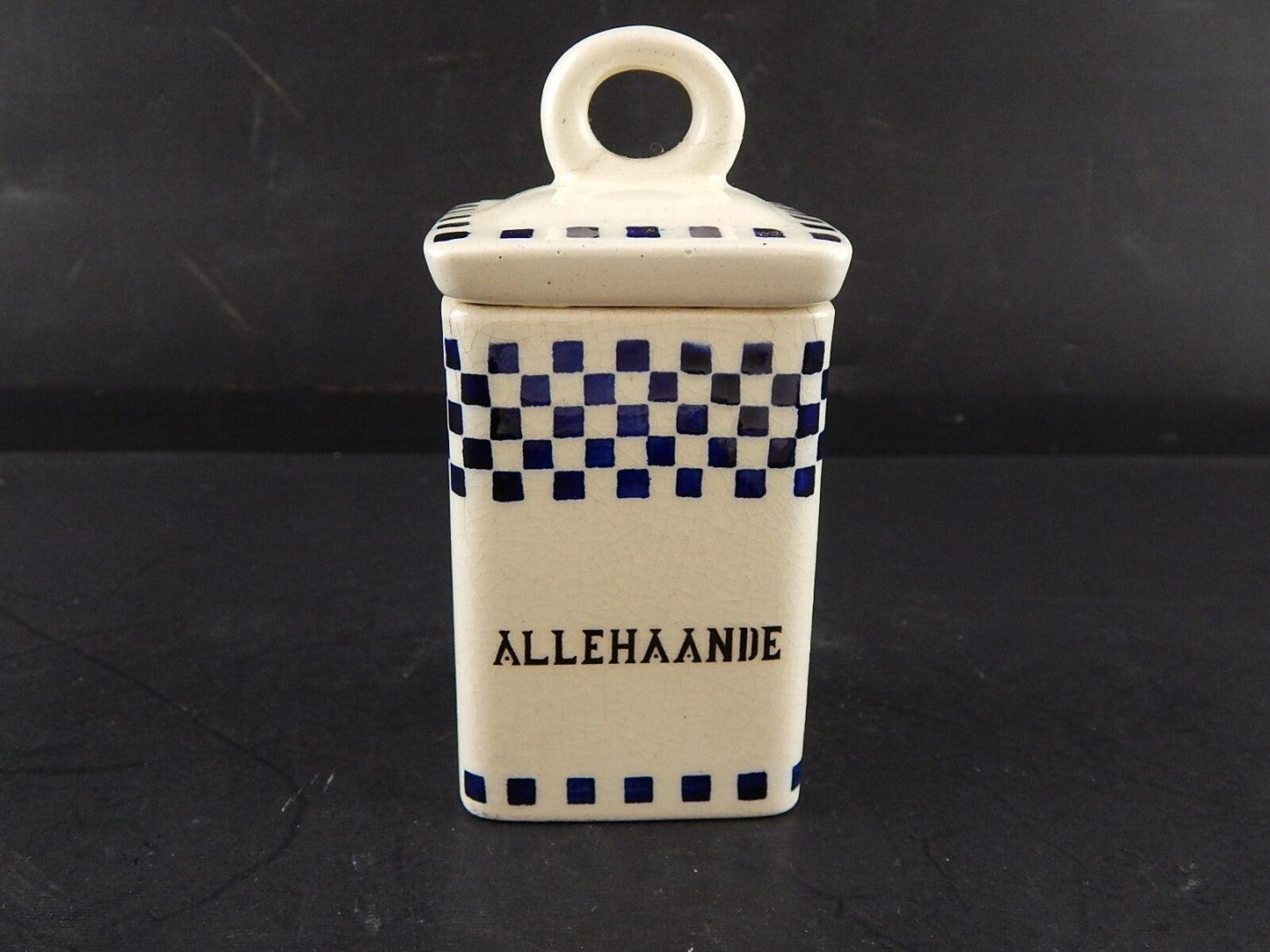 ANTICO BARATTOLO ART DECO CERAMICA CUCINA NORD EUROPA ALLEHAANDE SPEZIE MISTE