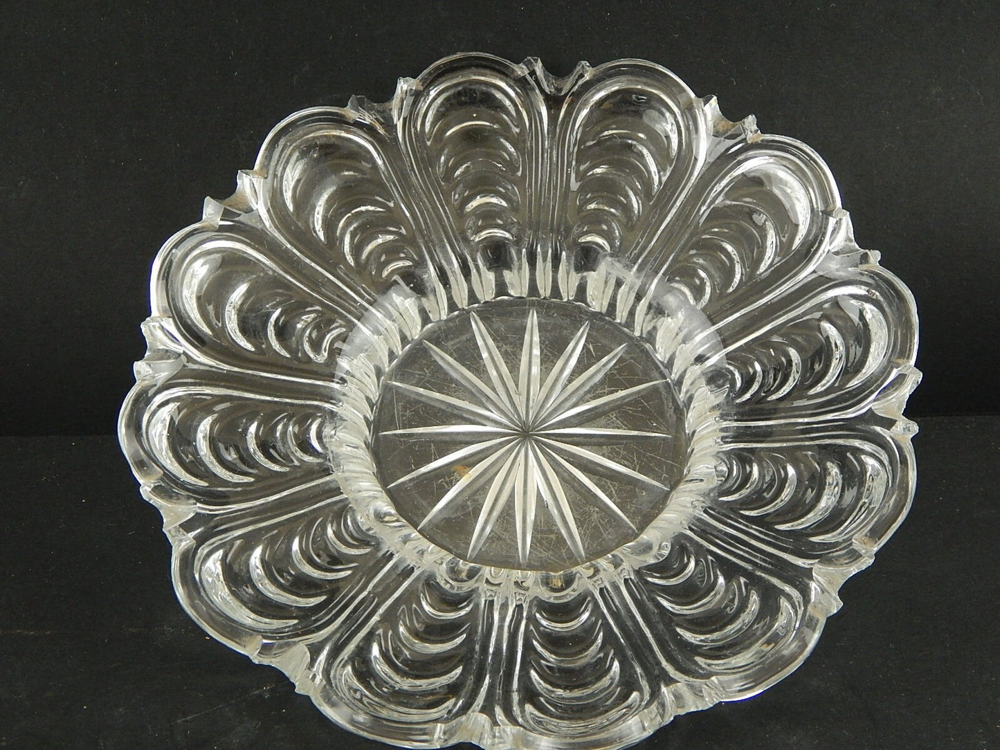 ANTICA PRIMO 800 ORIGINALE PREZIOSO PORTA BONBONS CENTROTAVOLA IN VETRO