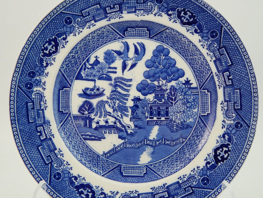 ANTICO PIATTO PORCELLANA WILLOW VICTORIA PORCELAIN FENTON PRIMA META' 900