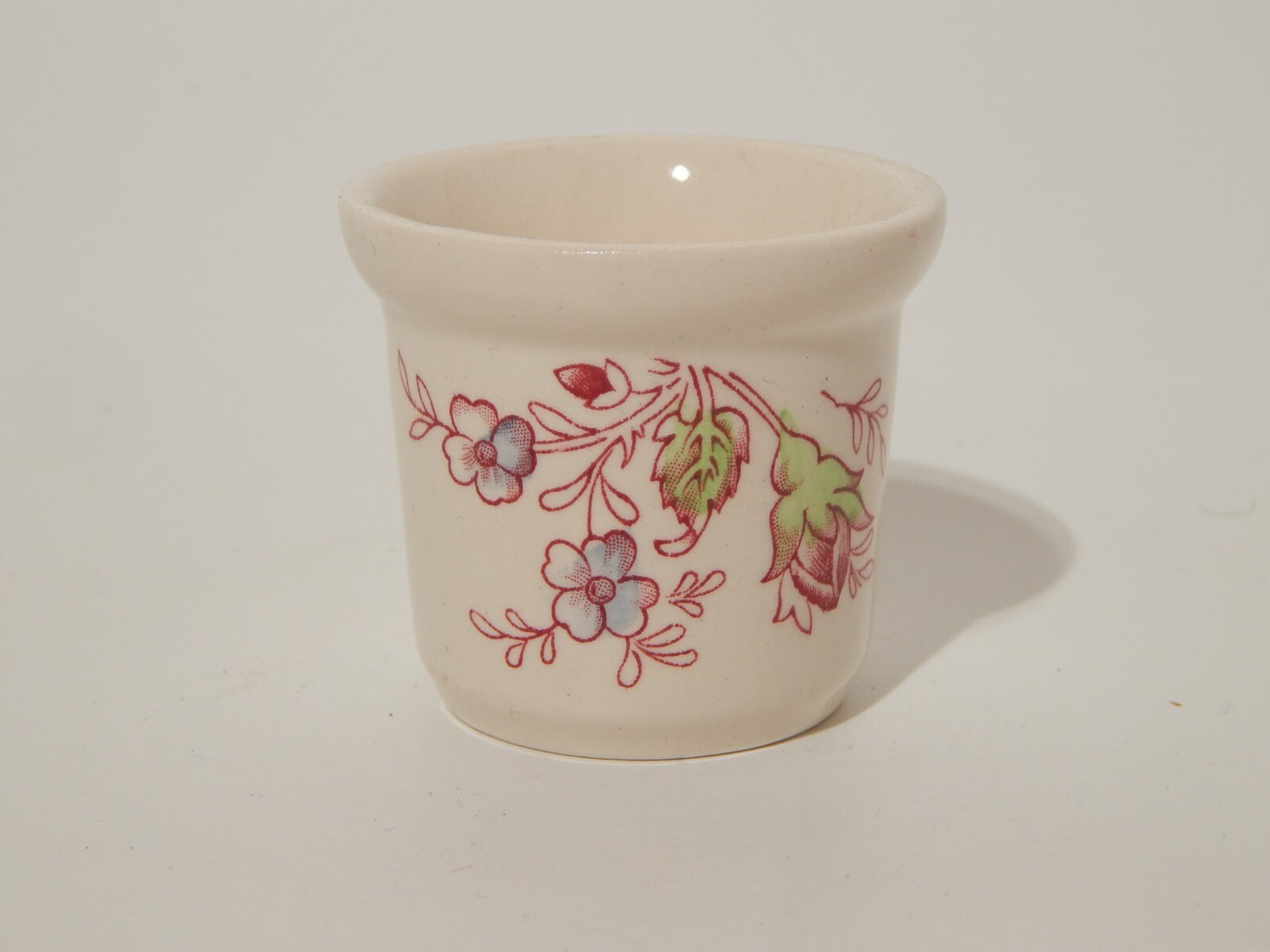 VINTAGE VASO PORTA UOVO SEMI PORCELLANA JOHNSON BROS COLLEZIONE CHINTZ ROSE