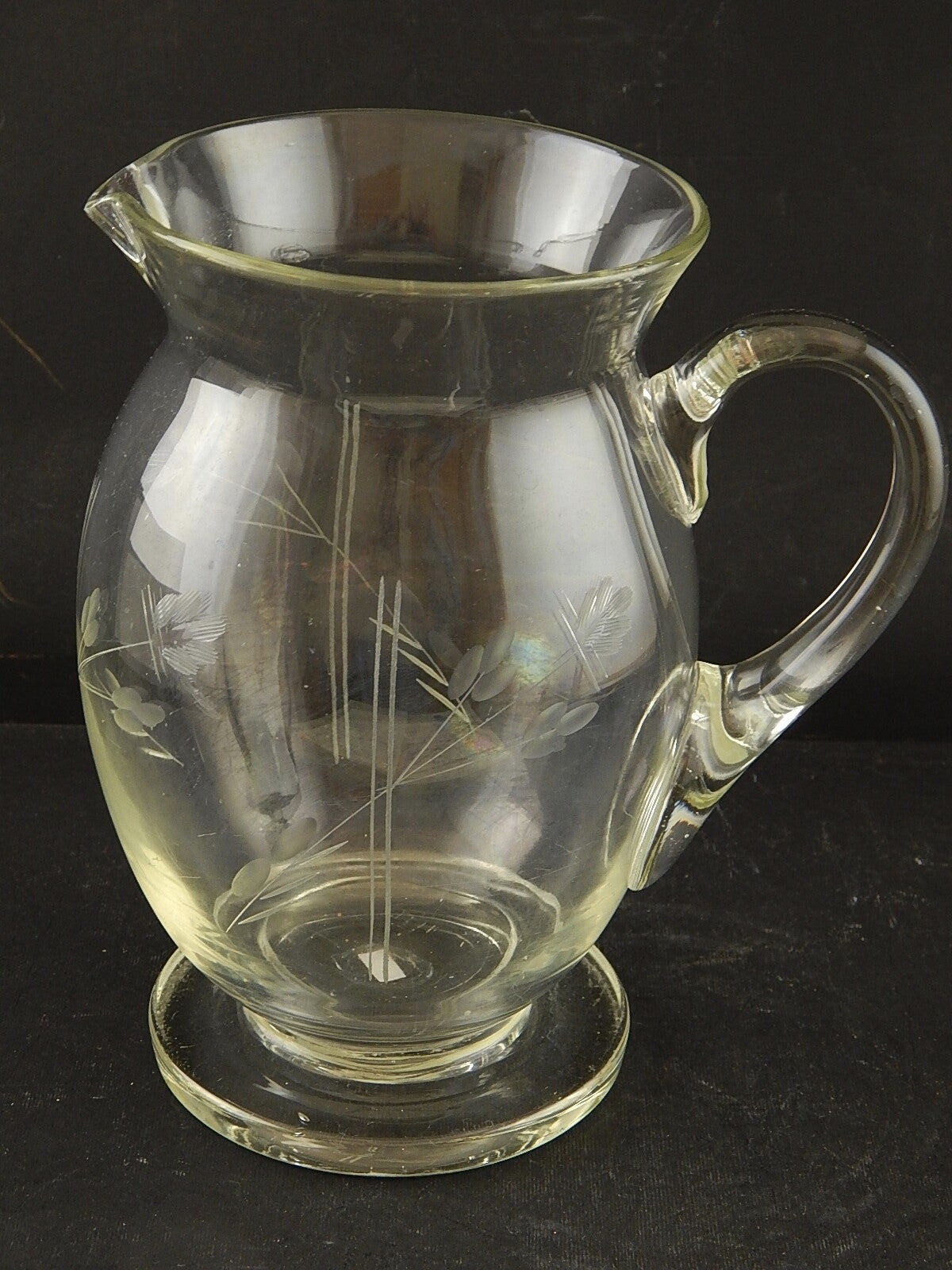 ANTICA LIBERTY BROCCA CARAFFA DECANTER DA TAVOLA CRISTALLO BOEMIA INCISO