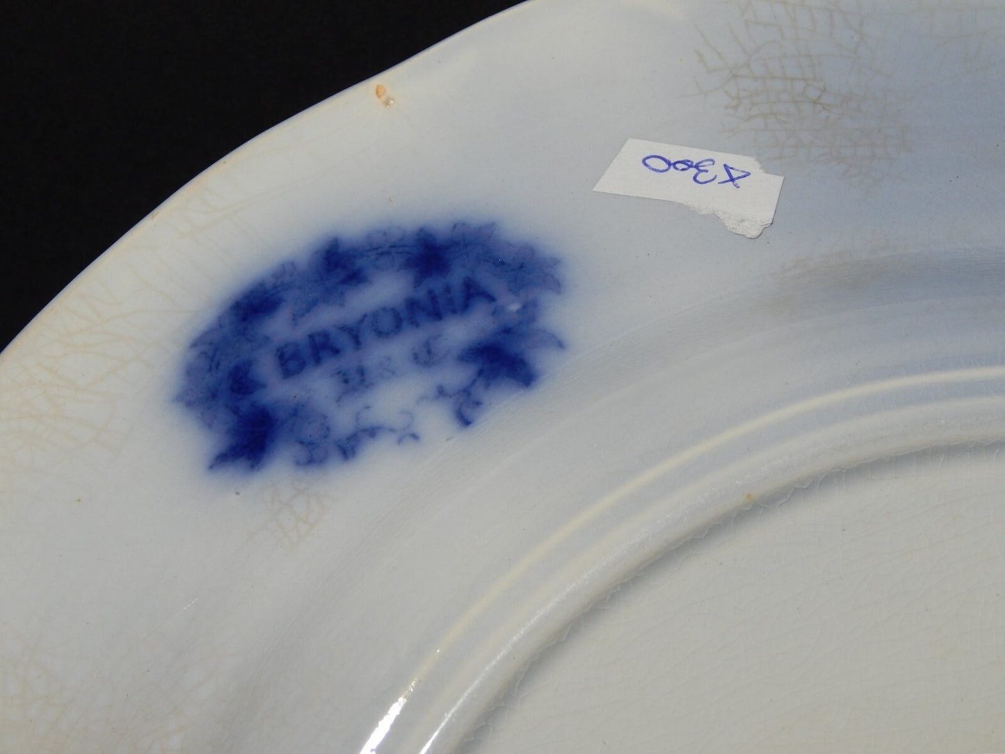 ANTICO VASSOIO PIATTO PORTATA SARREGUEMINES U&C BRYONIA CERAMICA ART NOUVEAU 800