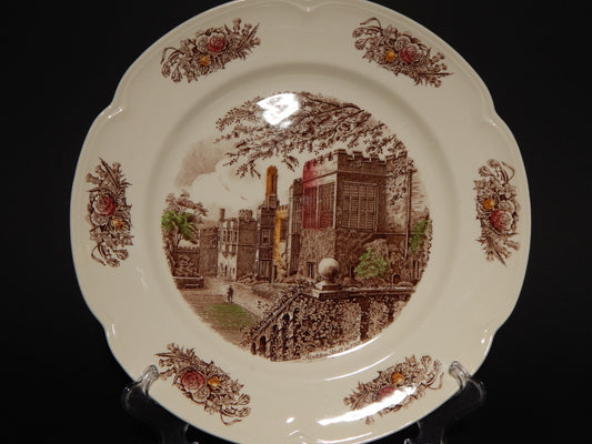 ANTICO VASSOIO ROTONDO PORCELLANA JOHNSON BROS ROYAL HOMES OF BRITAIN