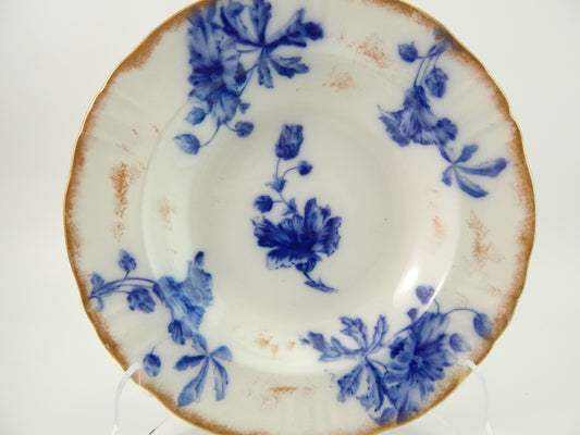 ANTICO PIATTO FONDO PORCELLANA INGLESE WILLIAM ALSAGER ADDERLEY FINE 800 LONGTON