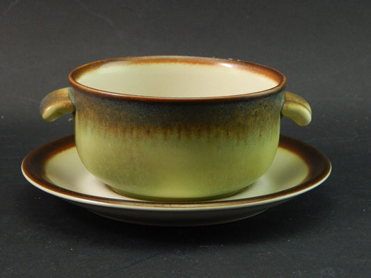 VINTAGE PORCELLANA MANCIOLI COLLEZIONE TUSCIA TAZZA DA BRODO #1897