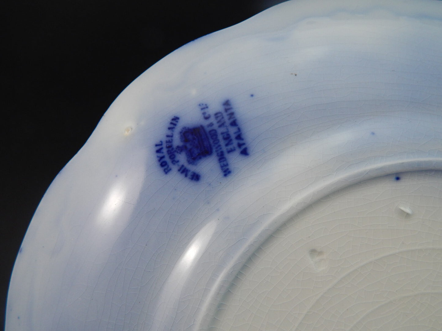 WEDGWOOD&CO ATALANTA ANTICO PIATTO CM 25 SEMI-PORCELLANA DEL 1906 DIFETTO