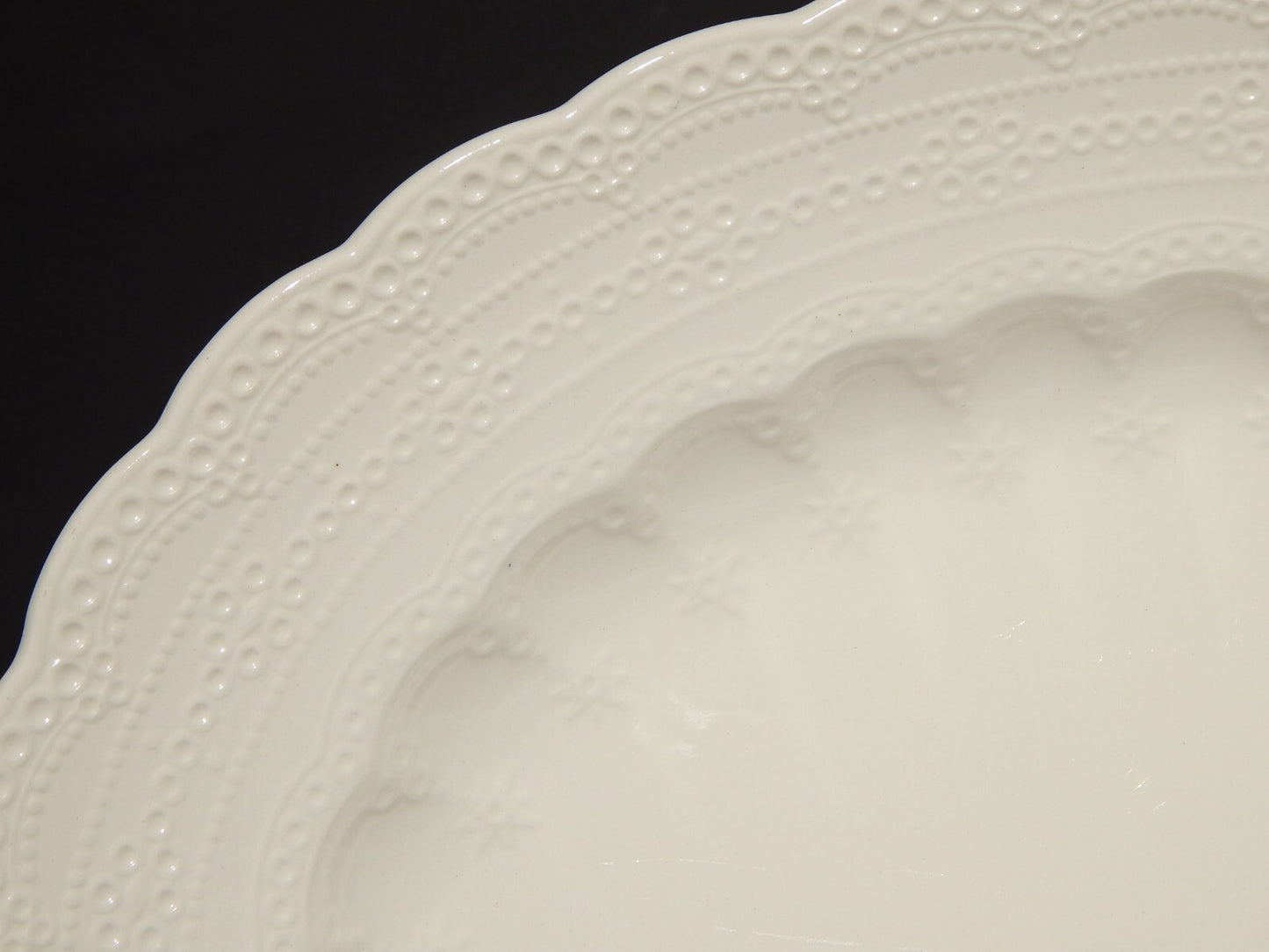 ANTICO VASSOIO OVALE INGLESE SEMI-PORCELLANA COPELAND SPODE'S JEWEL 1926