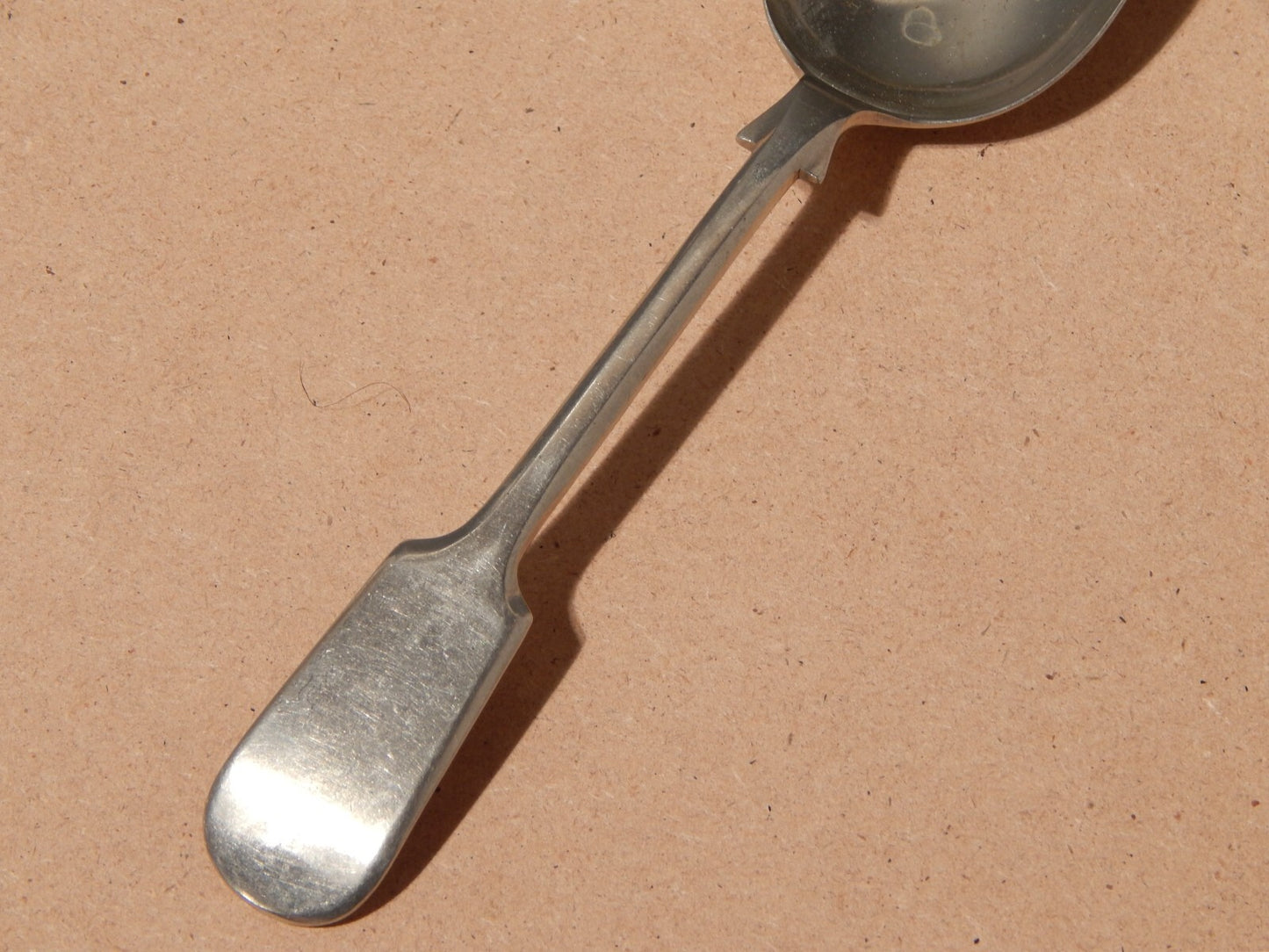 ANTICO SERVIZIO 6 POSATE CUCCHIAI ALPACCA ARGENTATI INGLESI ARGENTIERE DIXON