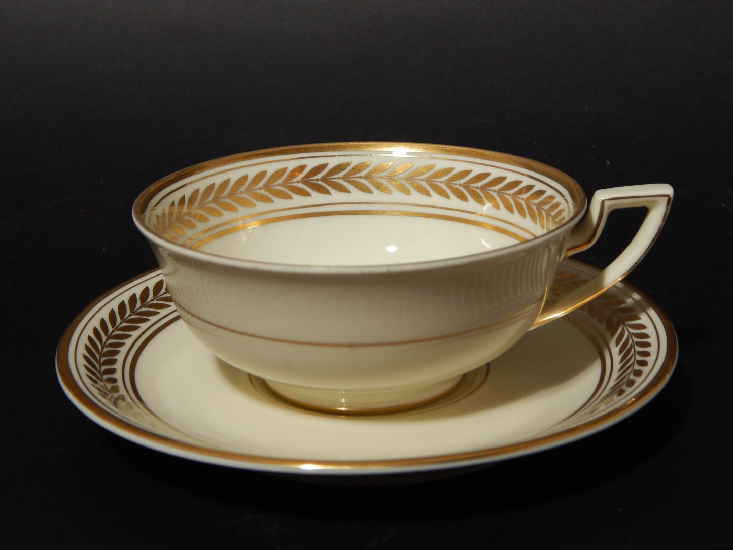 ANTICO SERVIZIO TE' PORCELLANA MODELLO IMPERO KONIGL.1794 ROYAL TETTAU