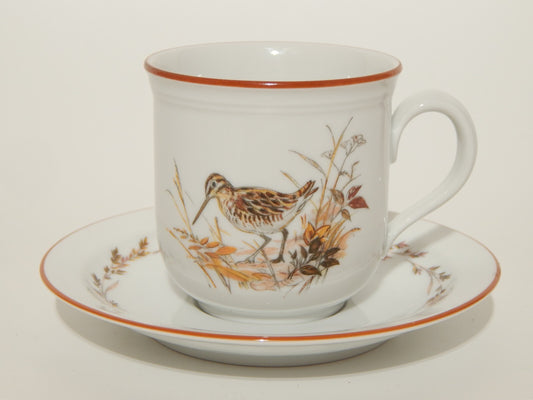 VINTAGE TAZZA TE' CAFFE' PORCELLANA SELTMANN WEIDEN IMERCO MADS STAGE BECCACCIA