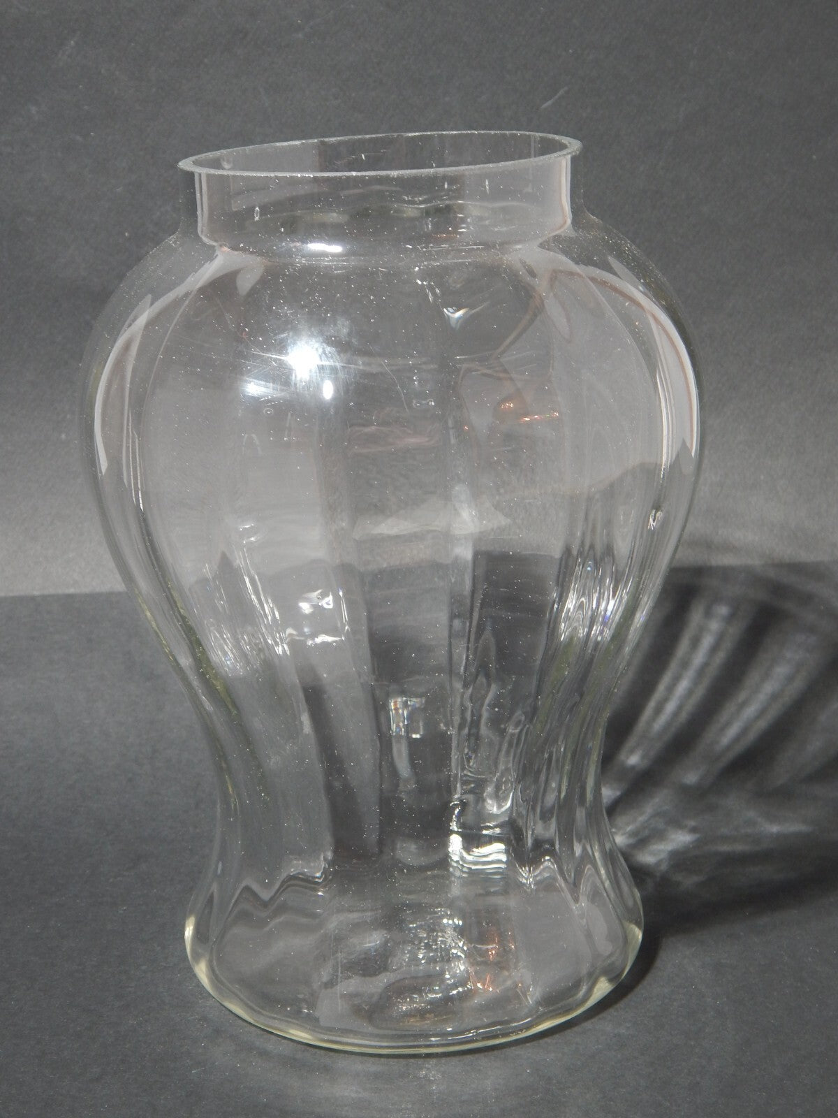 ANTICO VASO E COPERCHIO ALBARELLO VETRO SOFFIATO ALTARE PASTICCERIA DROGHERIA #