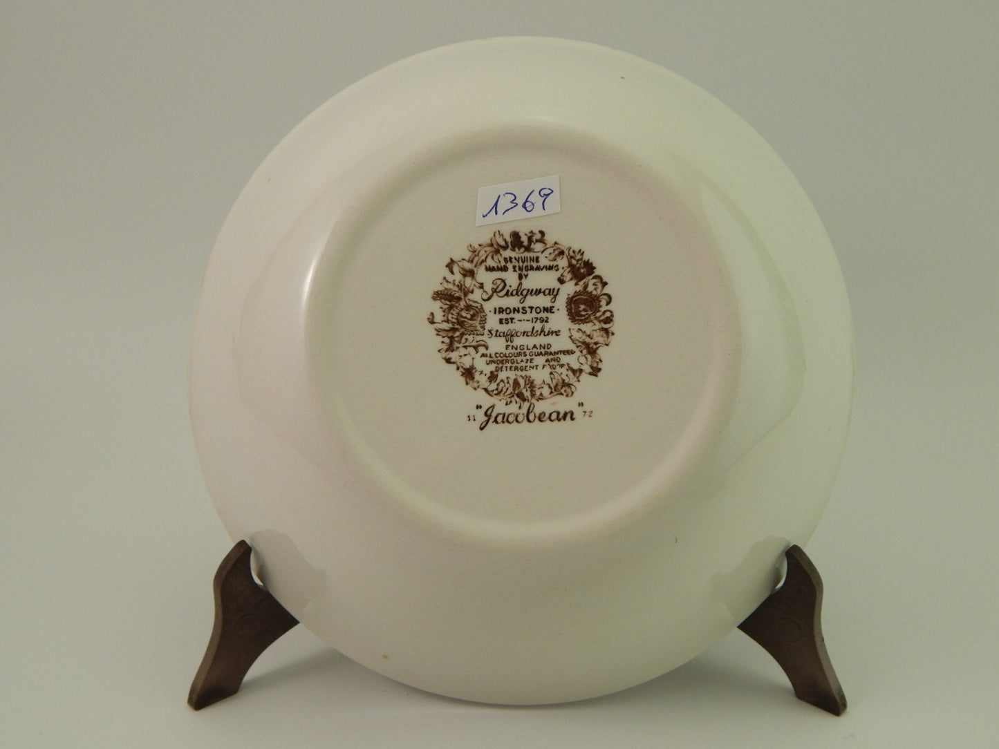 VINTAGE CIOTOLA TERRINA PORCELLANA RIDGWAY 1792 STAFFORDSHIRE JACOBEAN