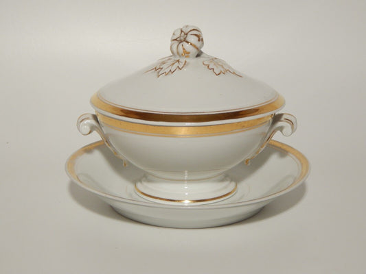 ANTICA ELEGANTE PREZIOSA TAZZA PUERPERA IMPERO PORCELLANA DI PARIGI PRIMO '800