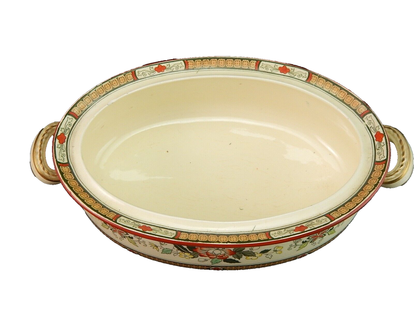 ANTICA 1880 ZUPPIERA CENTROTAVOLA SEMIPORCELLANA INGLESE BISHOP POWELL & STONIER