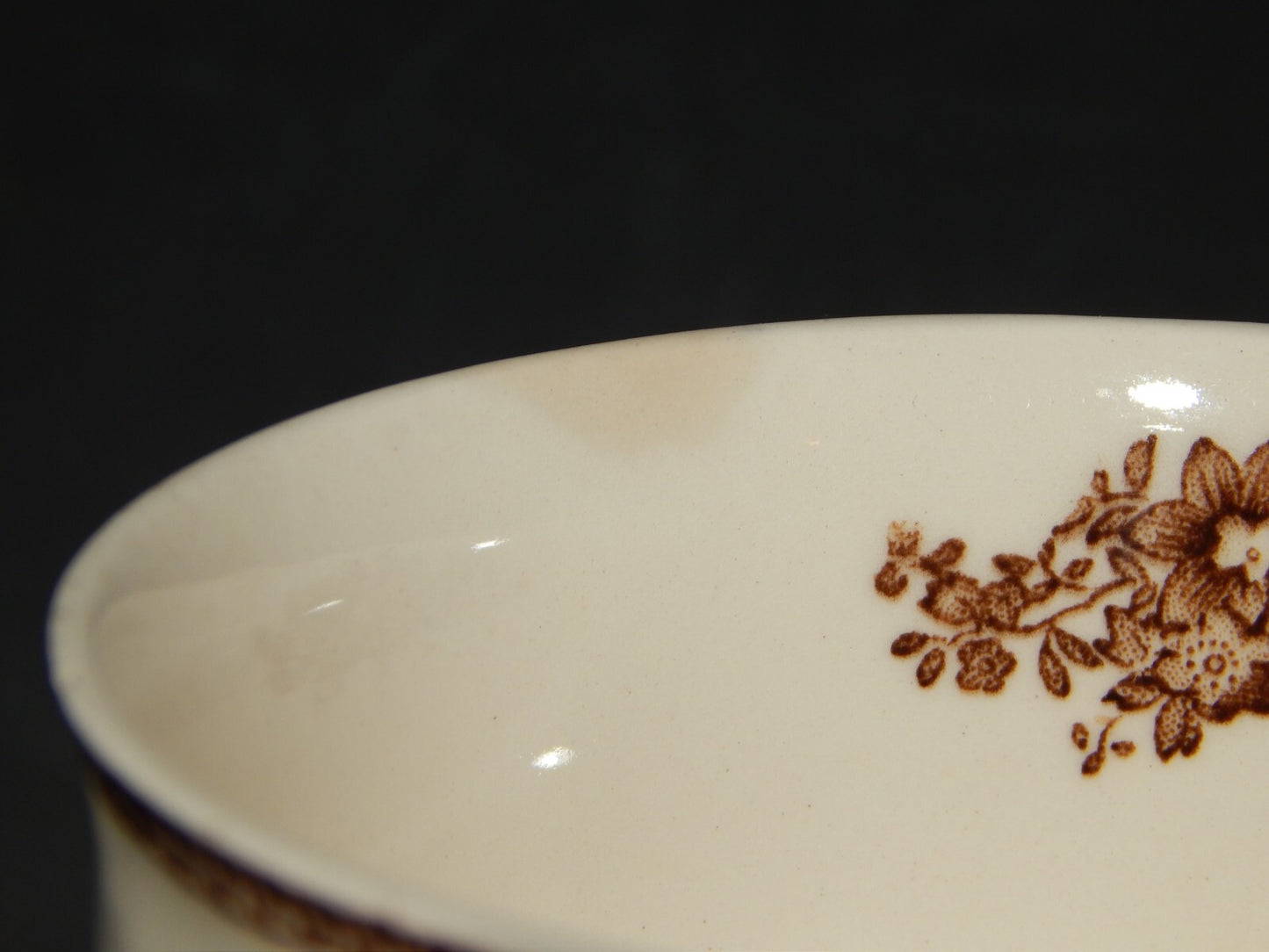 ANTICA TAZZA TE' PORCELLANA JOHNSON BROS OLD BRITAIN CASTLE MULTICOLOR DIFETTO #