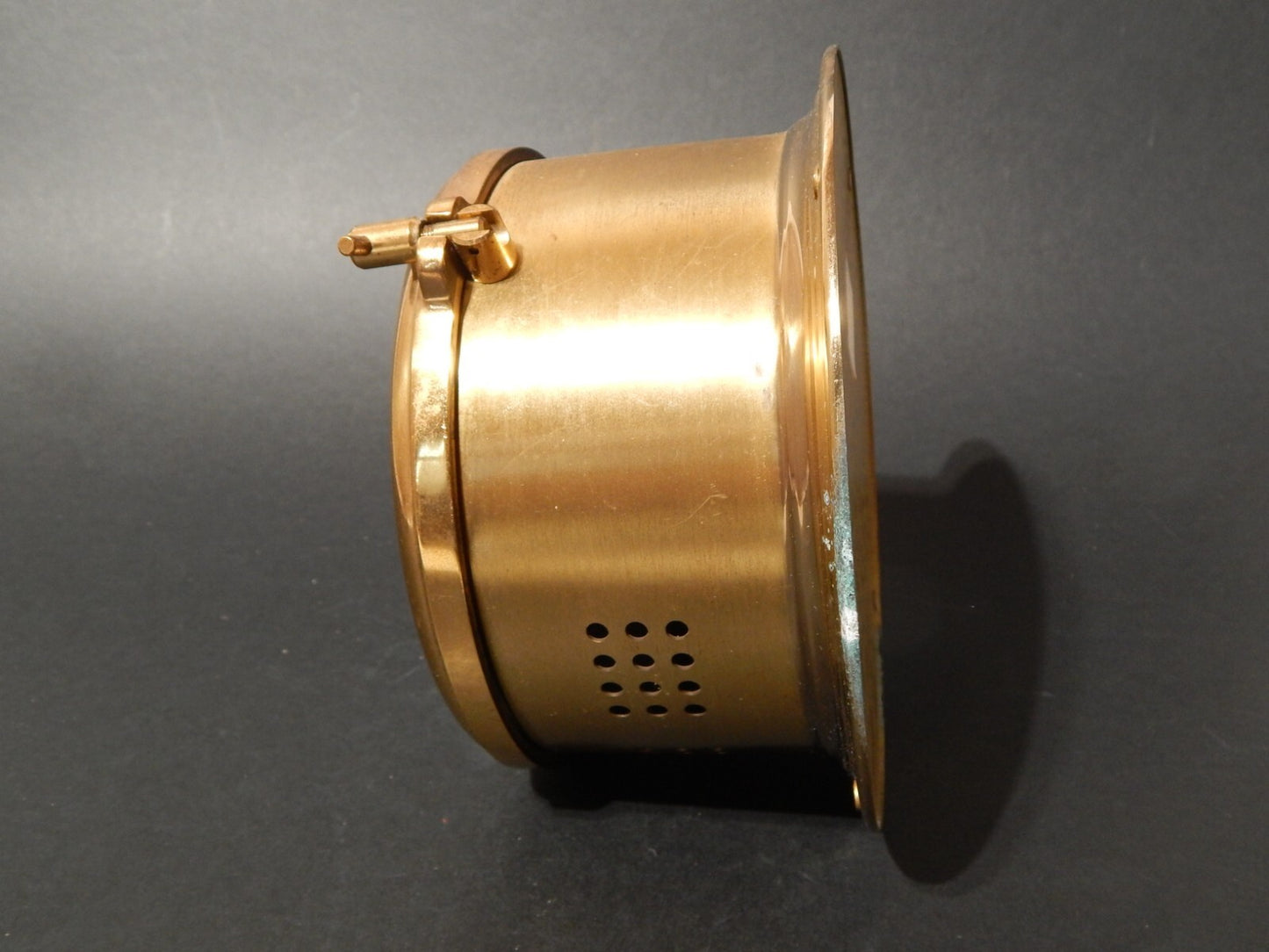 VINTAGE BAROMETRO ANEROIDE ROYAL MARINER SCHATZ OTTONE E VETRO WEST GERMANY