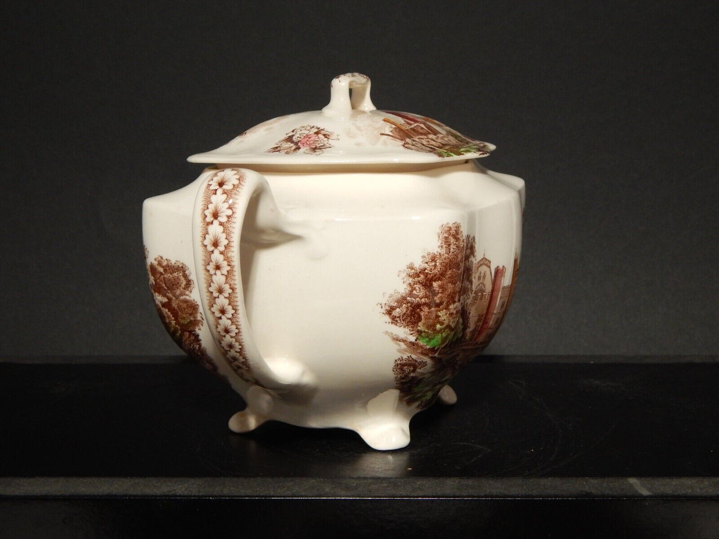 ANTICA TEIERA PORCELLANA JOHNSON BROS ROYAL HOMES OF BRITAIN HAMPTON COURT