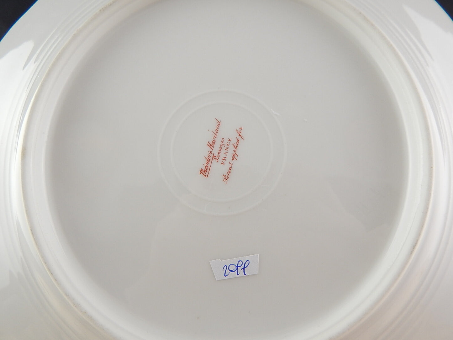 ANTICO PIATTO DIPINTO PORCELLANA LIMOGES THEODOR HAVILAND FINE 1800 DIFETTO 2099