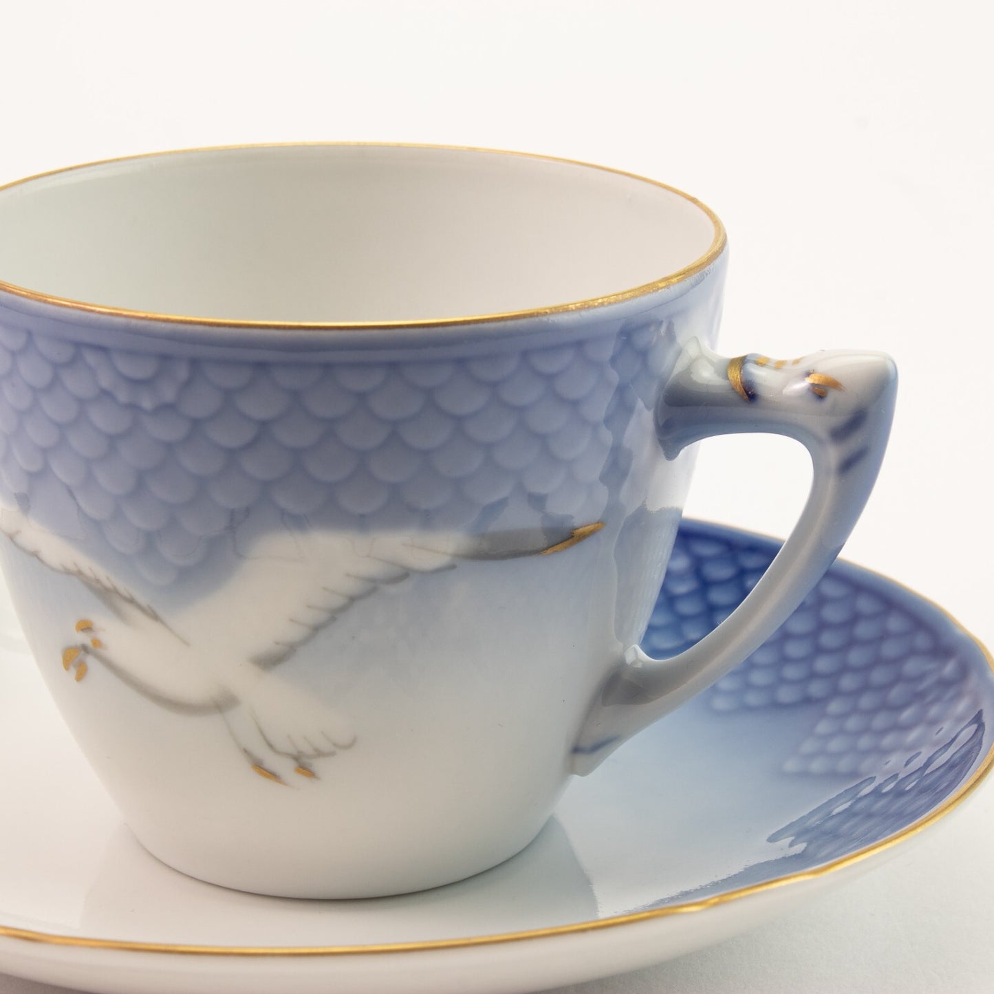 TAZZA CAFFE' PORCELLANA ORO ZECCHINO GABBIANI ROYAL COPENHAGEN BING&GRONDAHL SN