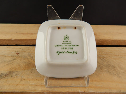 ROYAL COPENHAGEN BING&GRONDAHL PLAQUETTE PIATTINO PORCELLANA GRUNDTVIGS KIRKEN