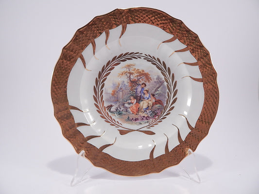 ANTICO PIATTO PORCELLANA IMPERO AUTENTICO ROYAL COPENHAGEN ANNI 1950 COLLEZIONE