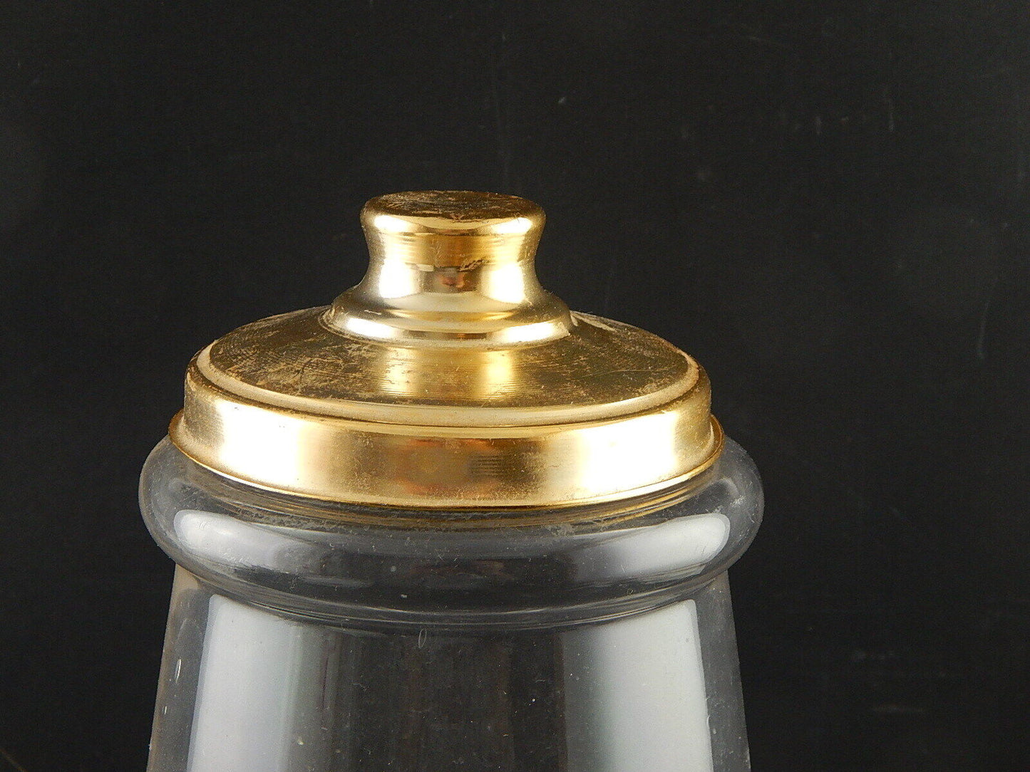 ANTICO VASO E COPERCHIO ALBARELLO VETRO SOFFIATO ALTARE DROGHERIA O FARMACIA