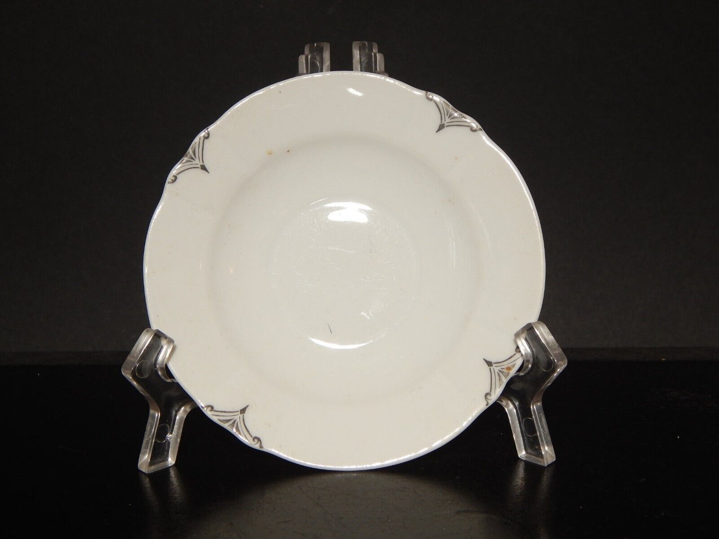 ANTICA TAZZINA CAFFE' PORCELLANA BIANCA E ARGENTO WINTERLING BAVARIA #1287