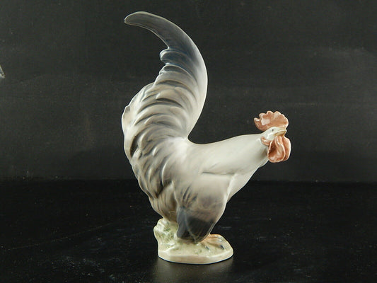 ROYAL COPENHAGEN STATUINA PORCELLANA IL GALLO IN ATTESA DEL SOLE C. THOMSEN 1025