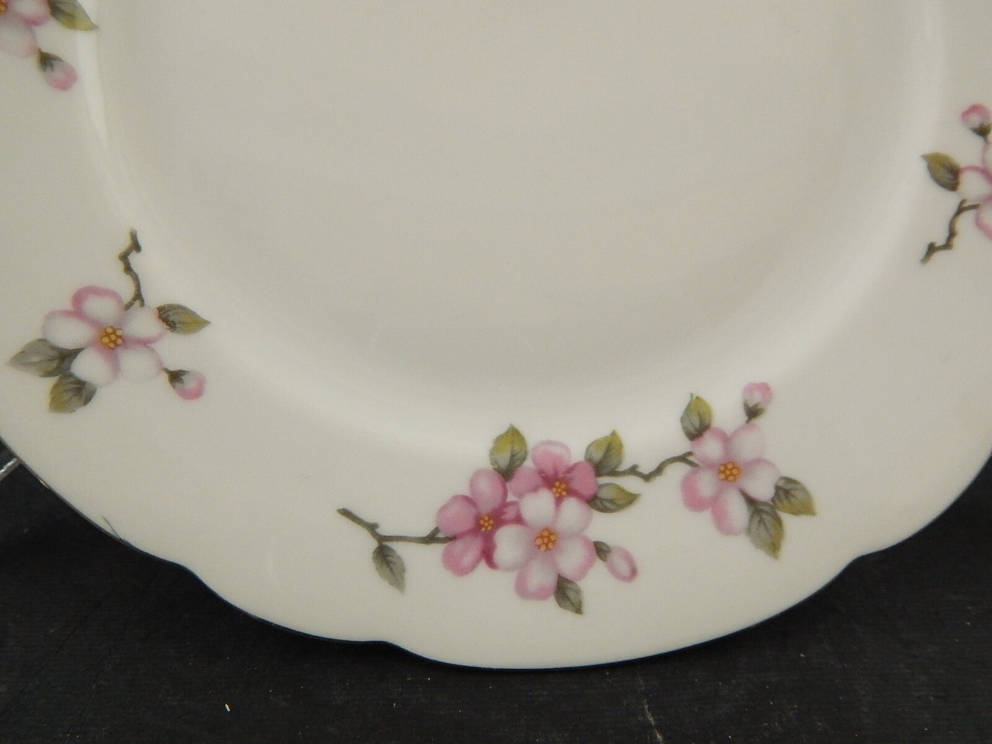 VINTAGE PIATTO DESSERT PORCELLANA SELTMANN WEIDEN BAVARIA FIORI DI PESCO