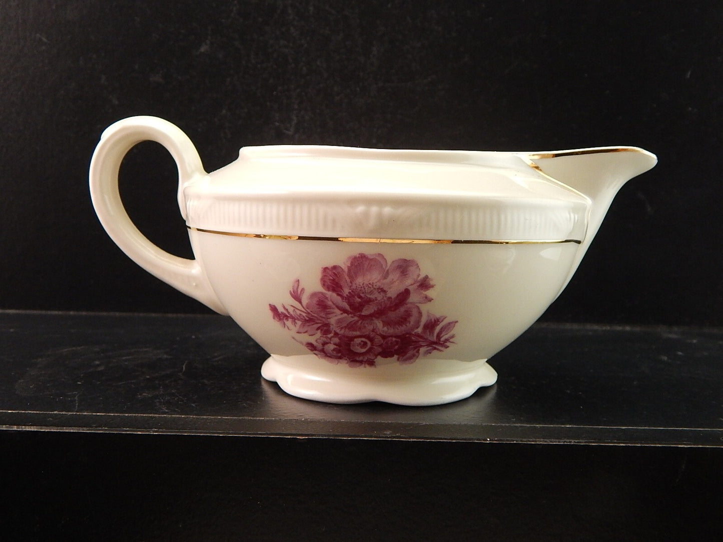 PREZIOSO ANTICO SERVIZIO TE' PORCELLANA ZEH SCHERZER BAVARIA DECORO ROSA FUCSIA