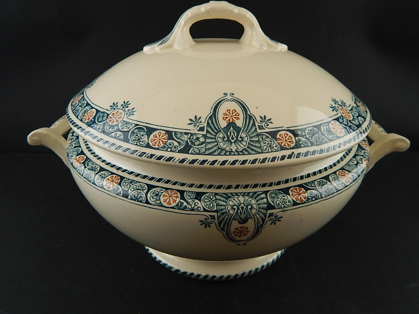 ANTICO RARO SERVIZIO PIATTI TAVOLA LIBERTY CERAMICA LONGWY MODELLO LONDRES