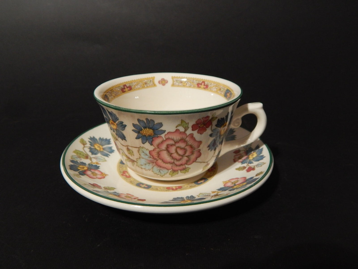 VINTAGE TAZZA TÈ PORCELLANA ORIENT DYNASTY COLLECTION BY FRANCISCAN DIFETTO #