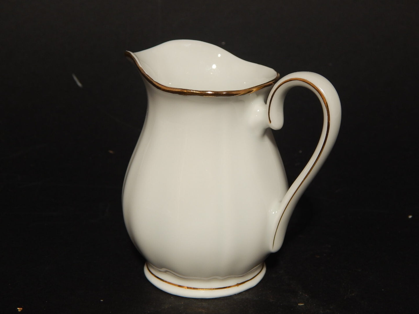 ANTICA LATTIERA BRICCO PORCELLANA BIANCA PROFILO ORO BAVARIA OSCAR SCHALLER