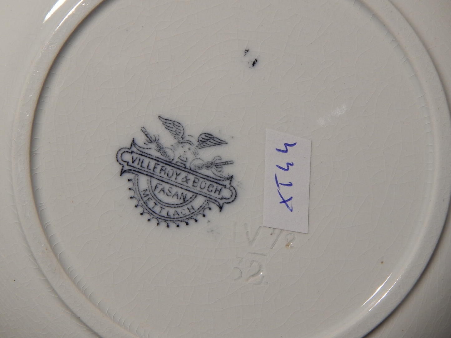 ANTICO ART NOUVEAU PIATTO PORCELLANA VILLEROY&BOCH METTLACH DECORO FASAN