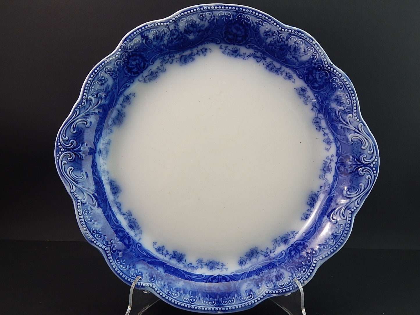 WEDGWOOD&CO ATALANTA ANTICO PREZIOSO VASSOIO ROTONDO SEMI-PORCELLANA DEL 1906