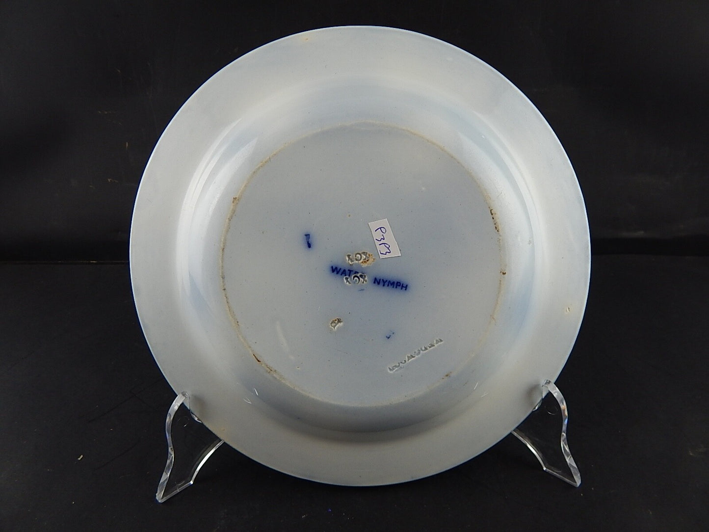 ANTICO RARO PIATTO FONDO PORCELLANA WEDGWOOD WATER NYMPH DIPINTO MANO FINE '800