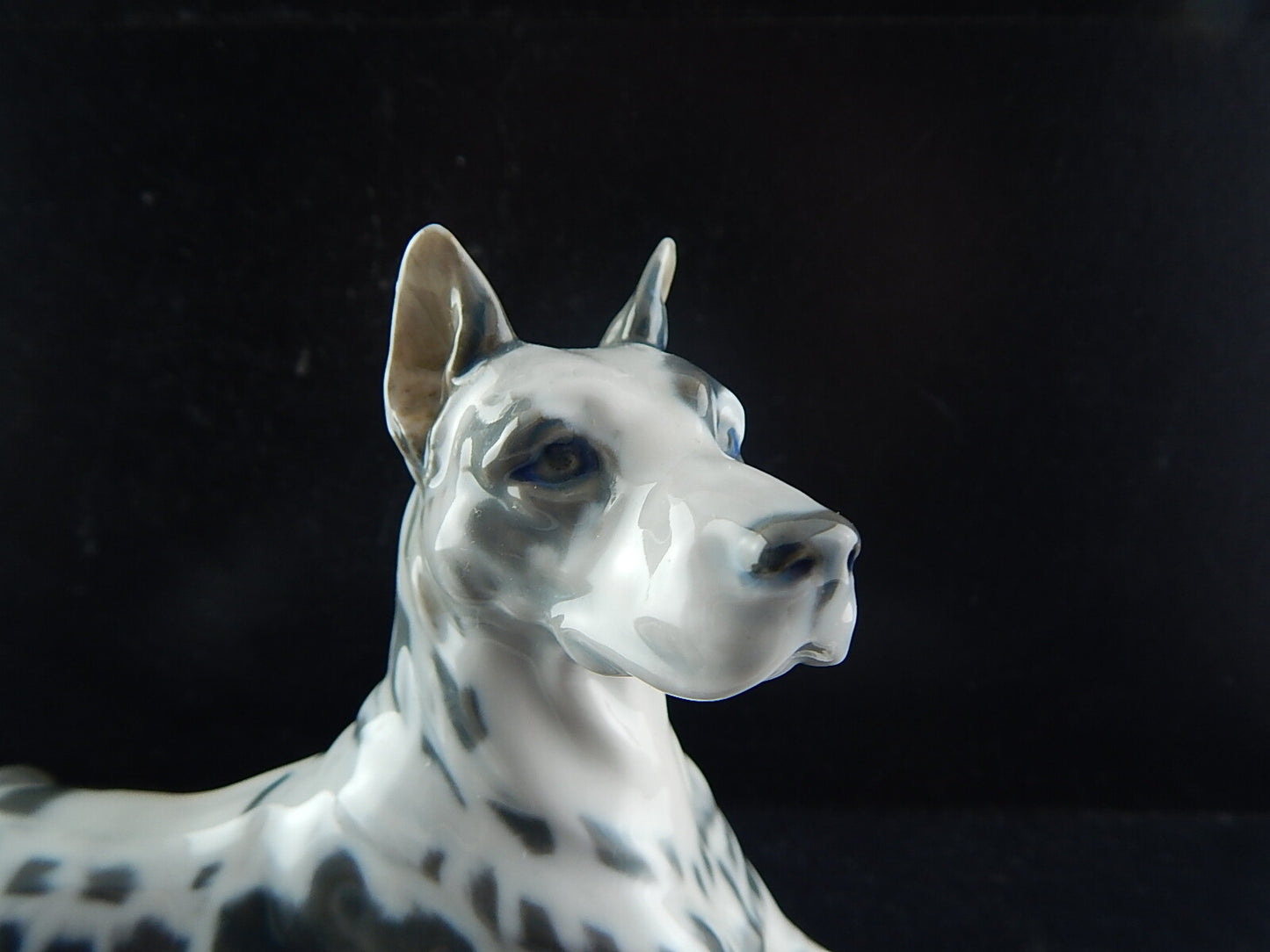 VINTAGE ROYAL COPENHAGEN AUTENTICA STATUINA PORCELLANA ALANO ARLECCHINO SEDUTO