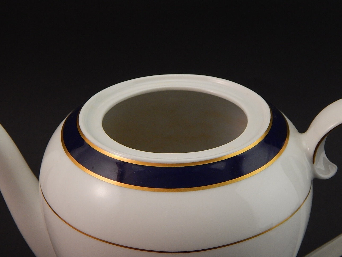 ANTICA PREZIOSA CAFFETTIERA PORCELLANA WINTERLING BAVARIA IMPERIAL BLUE