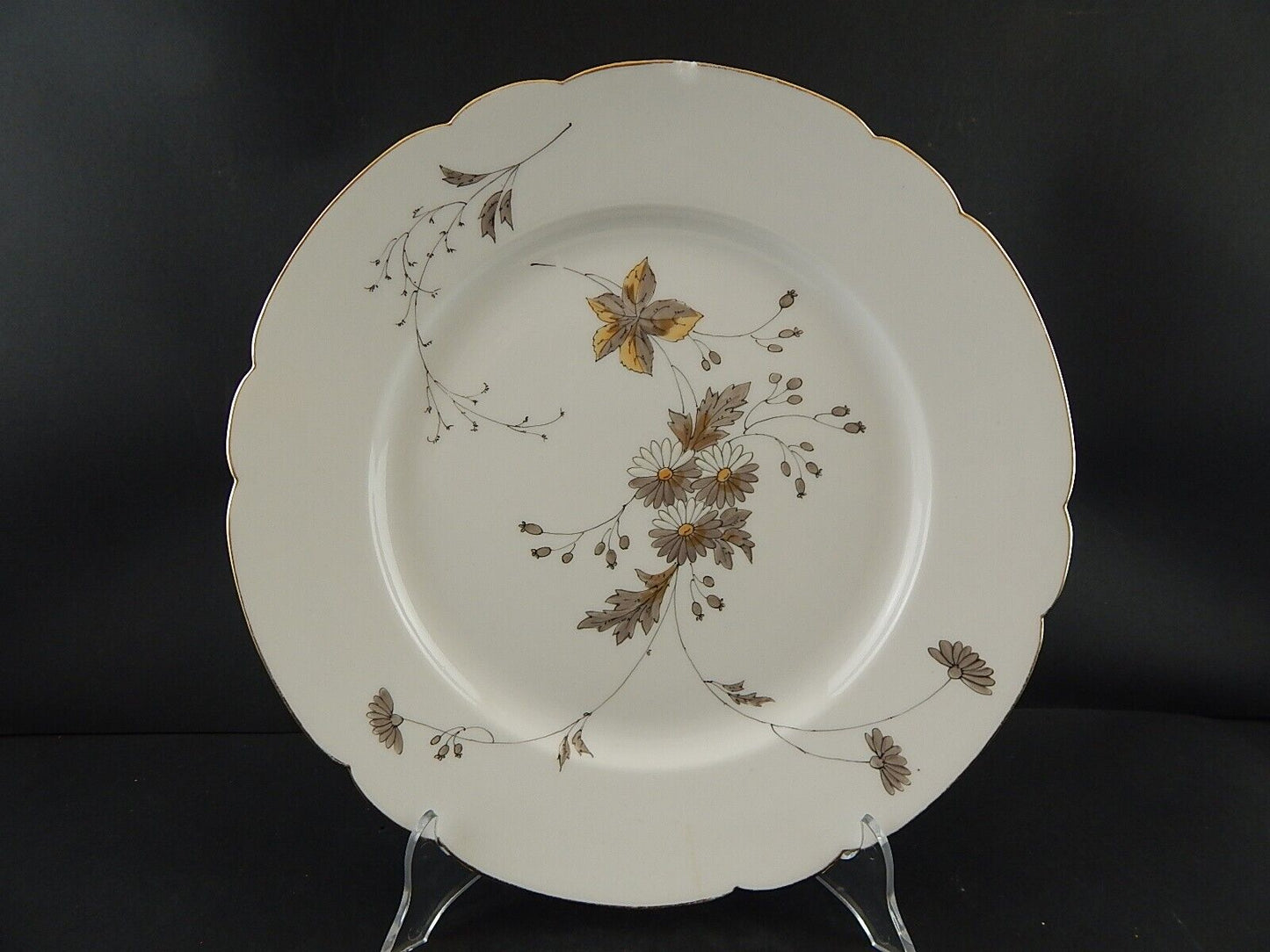 ANTICO PIATTO PORTATA VASSOIO PORCELLANA GINORI DOCCIA DEL 1926 DECORATO A MANO