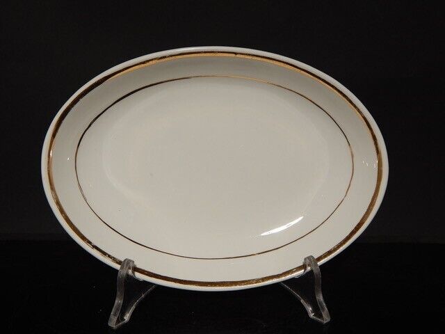 ANTICA RARA RAVIERA CERAMICA RICHARD MILANO FINE 800 BIANCO E ORO STILE IMPERO