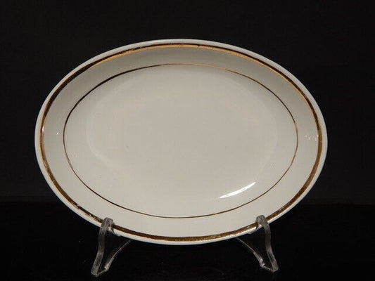 ANTICA RARA RAVIERA CERAMICA RICHARD MILANO FINE 800 BIANCO E ORO STILE IMPERO