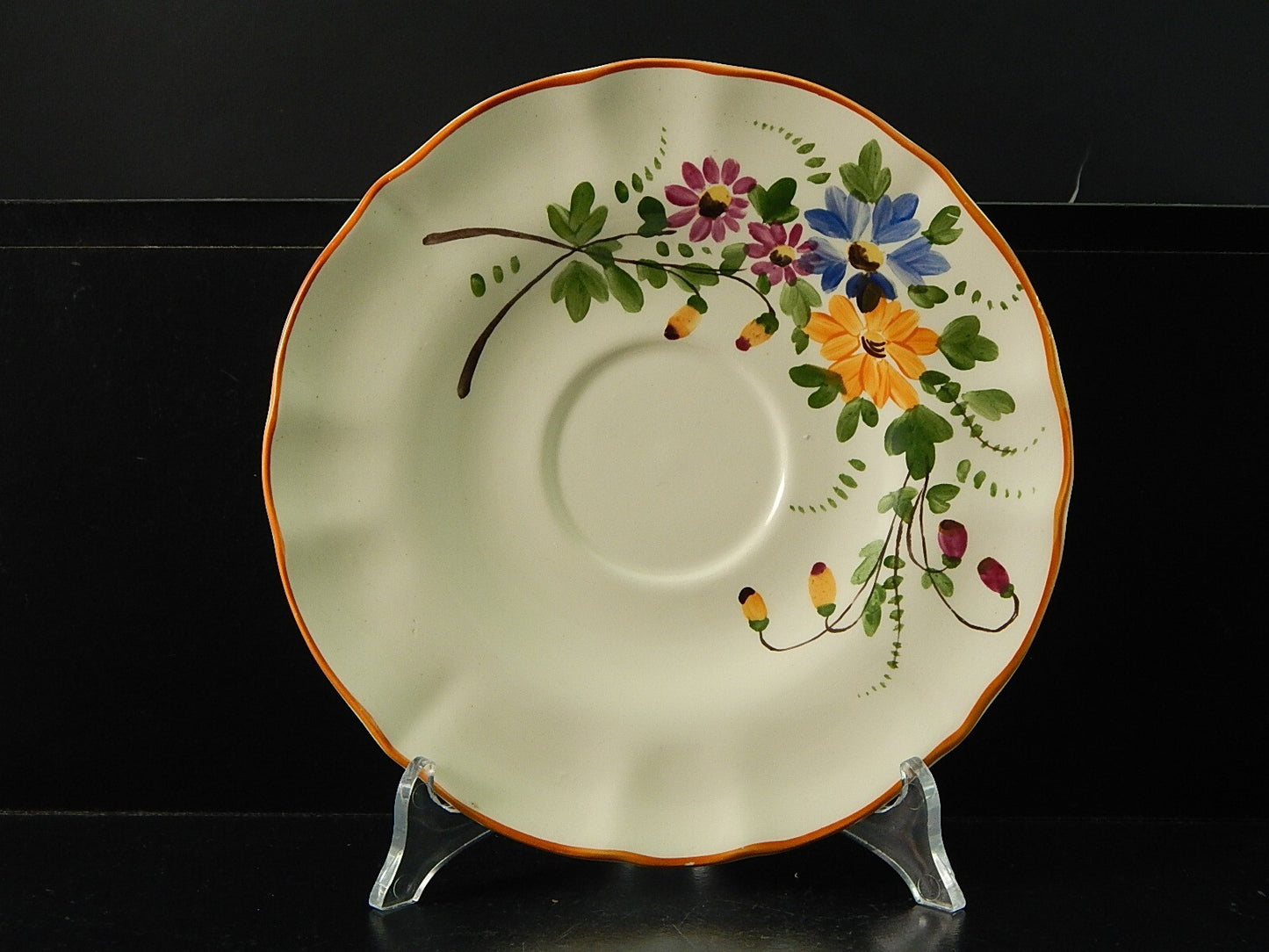 ANTICA TAZZA COLAZIONE CERAMICA VERBANUM STONE LAVENO DIPINTA FIRMATA ELENA 1934