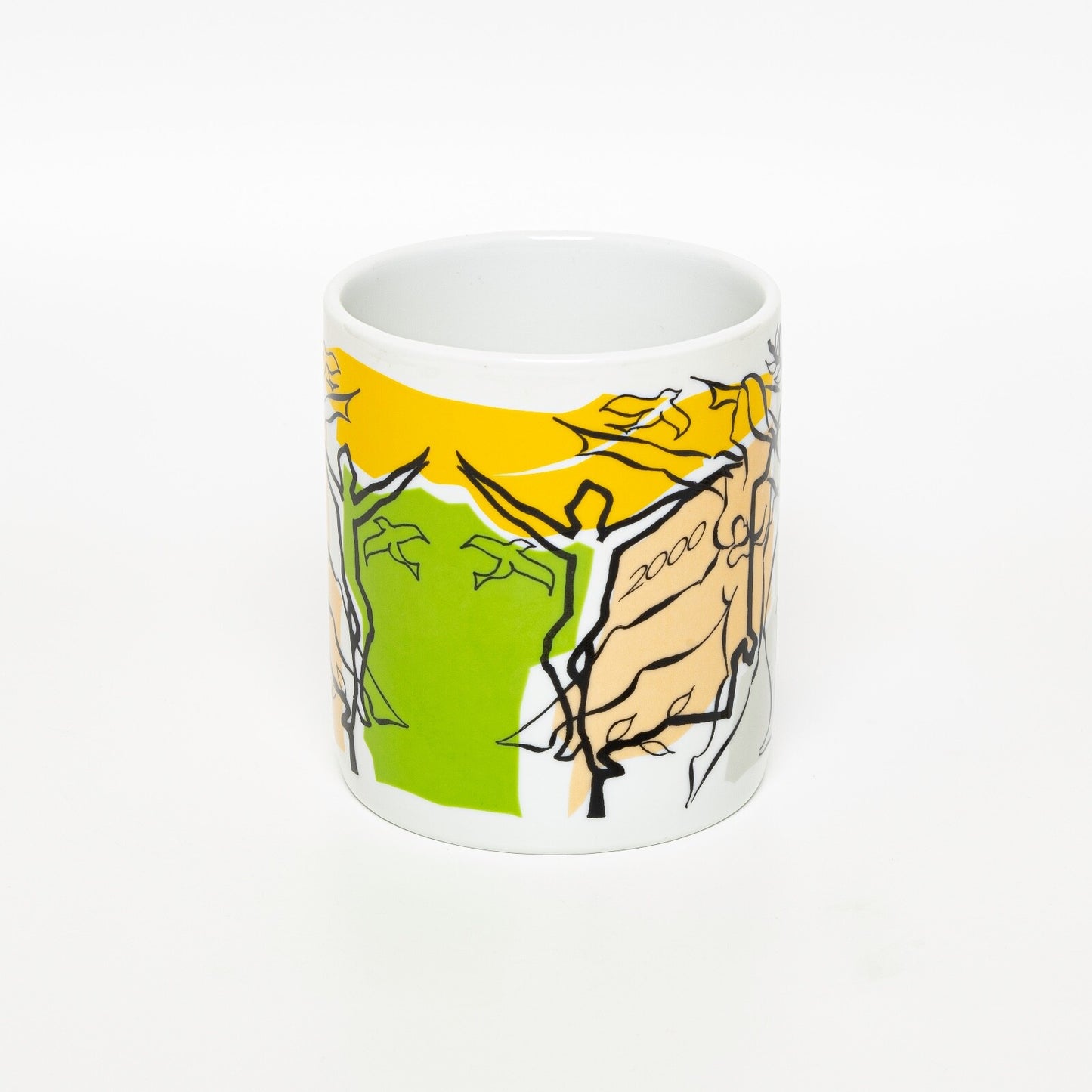 ROYAL COPENHAGEN TAZZA ANNUALE 2000 GRANDE, PORTAPENNE PORTAUTENSILI CERAMICA