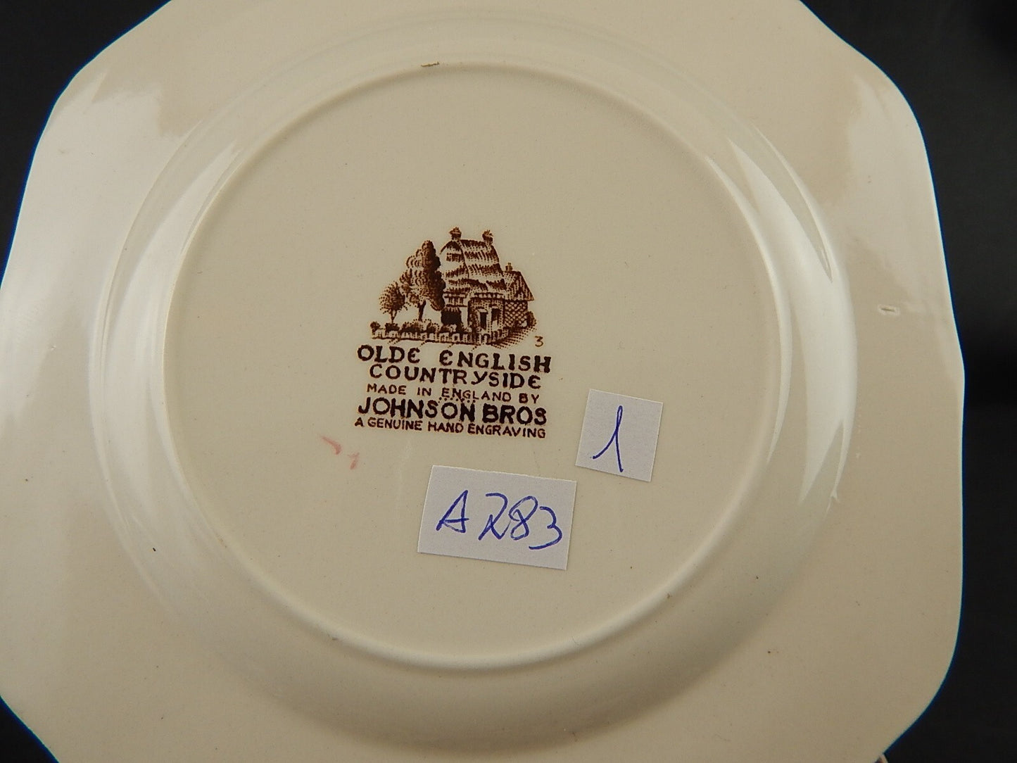 ANTICO SET 6 PIATTI DOLCE SEMI PORCELLANA JOHNSON BROS OLDE ENGLISH COUNTRYSIDE