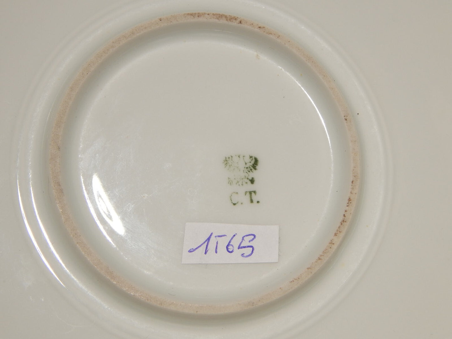 ANTICA PORCELLANA VASSOIO PIATTO PORTATA IMPERO C. TIELSCH ALTWASSER FINE 800